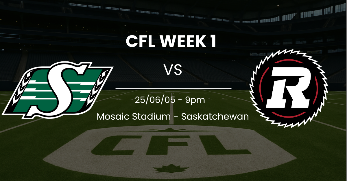 Featured image for “Saskatchewan Roughriders vs Ottowa Redblacks Picks & Odds – CFL Week 1”